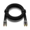 Stereopaar van twee losse RU connected RCA-kabels met vier stekkers.