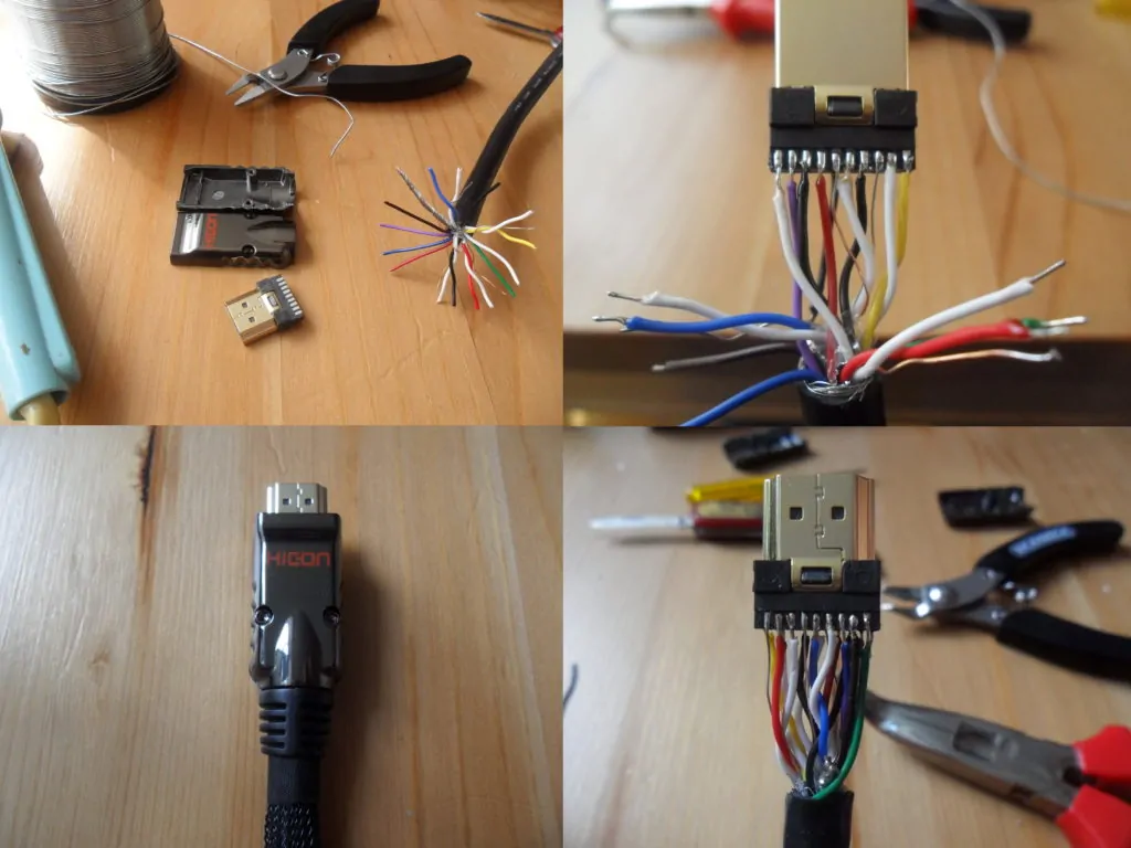 HDMI kabel solderen
