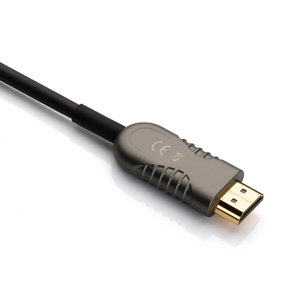 Optische HDMI 2.1 kabel - Achterkant van connector Optische HDMI 2.1 kabel - Achterkant van connector