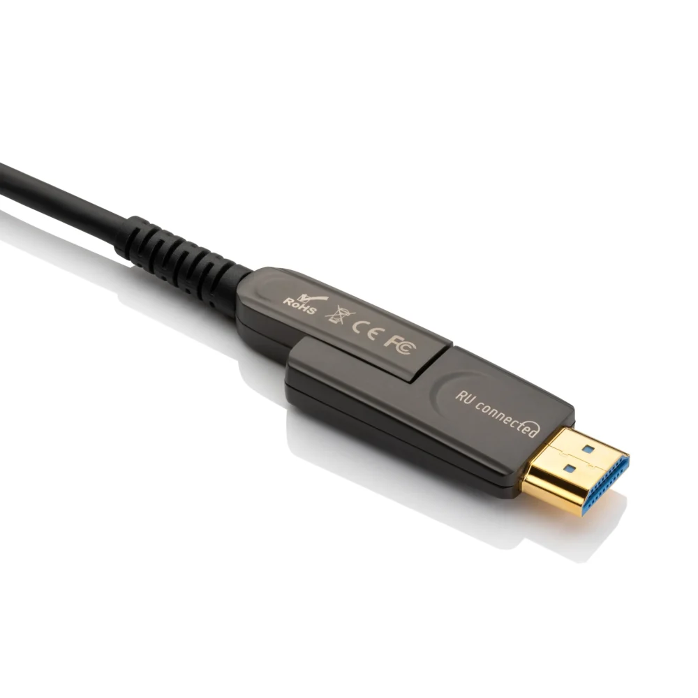 ru-connected-optische-hdmi-2-1-afneembaar-connector-gemonteerd Afneembare HDMI-connector gemonteerd op het micro-HDMI-uiteinde