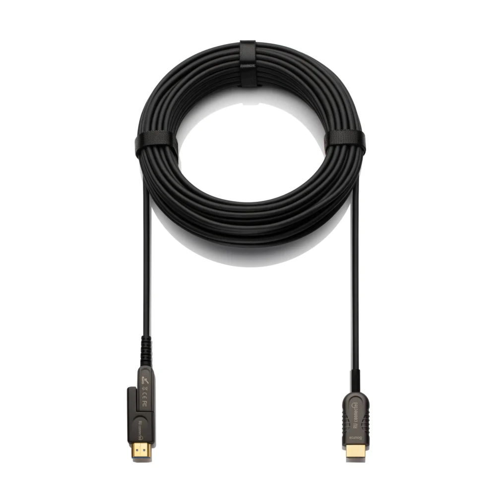 ru-connected-optische-hdmi-2-1-afneembaar-overzicht Optische HDMI 2.1 kabel met afneembare connector en vaste Source-connector
