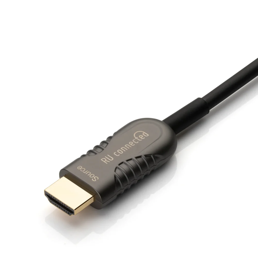 ru-connected-optische-hdmi-2-1-afneembaar-source-connector Vaste Source-connector van de optische HDMI 2.1 kabel met afneembare connector