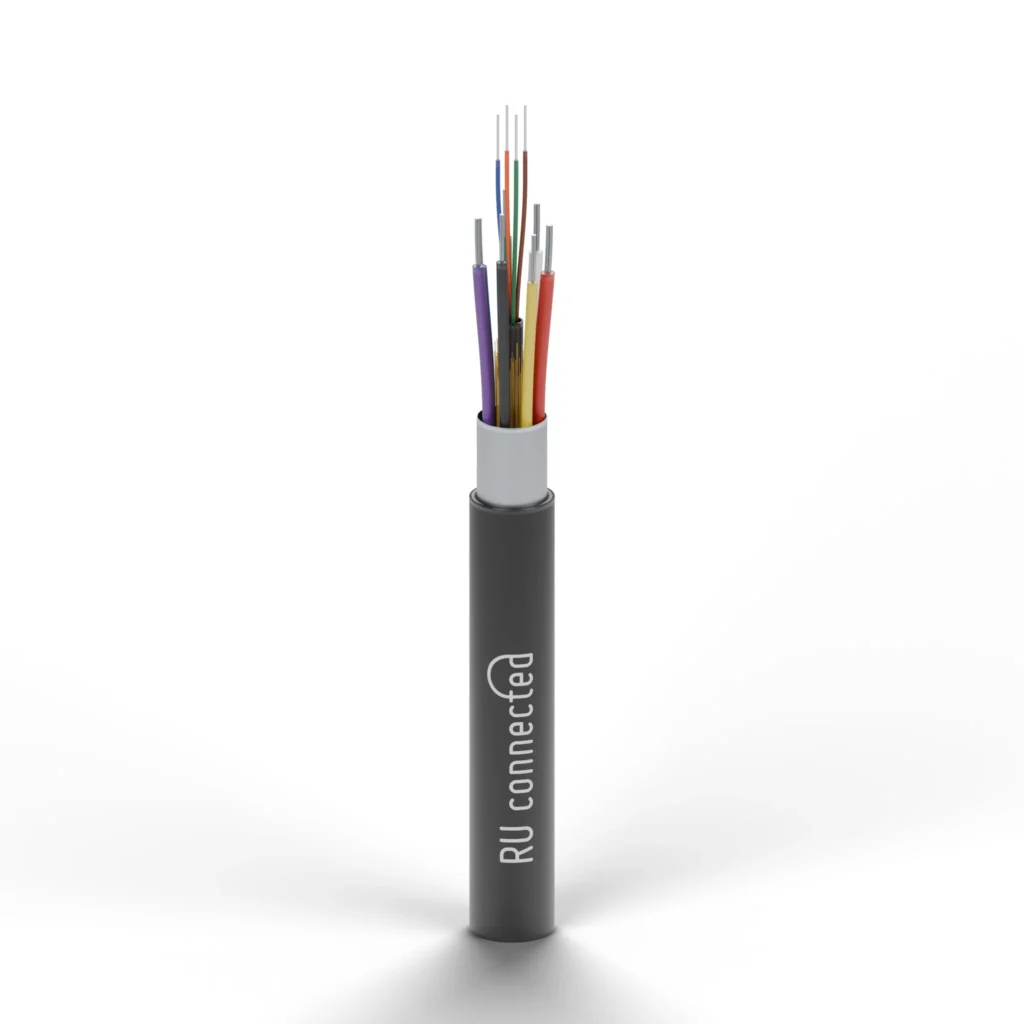 Schematische opbouw van de hybride optische HDMI 2.1 kabel